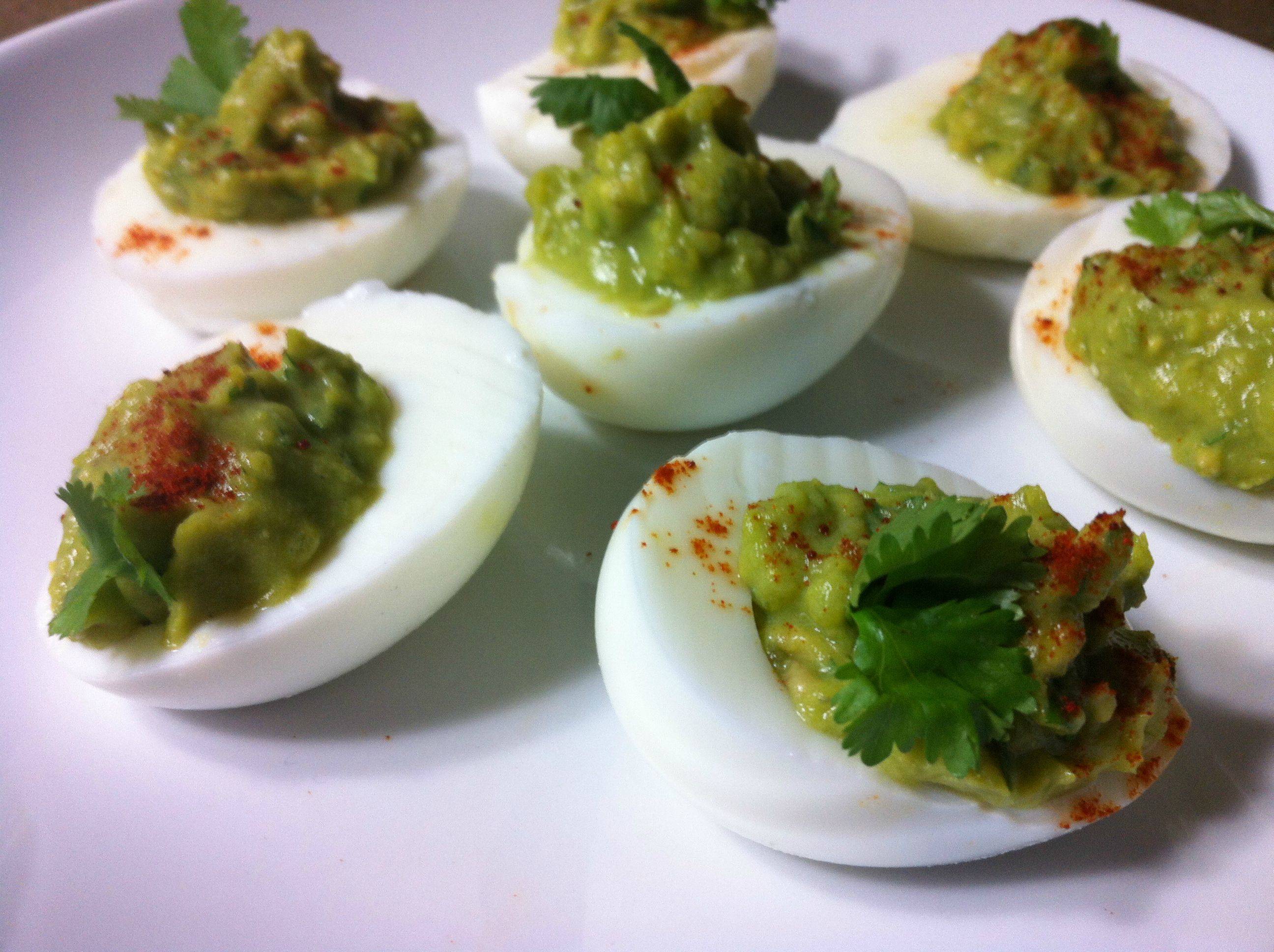 Avocado Deviled Eggs (Paleo, Gluten Free, Whole30) • Oh Snap! Let's Eat!