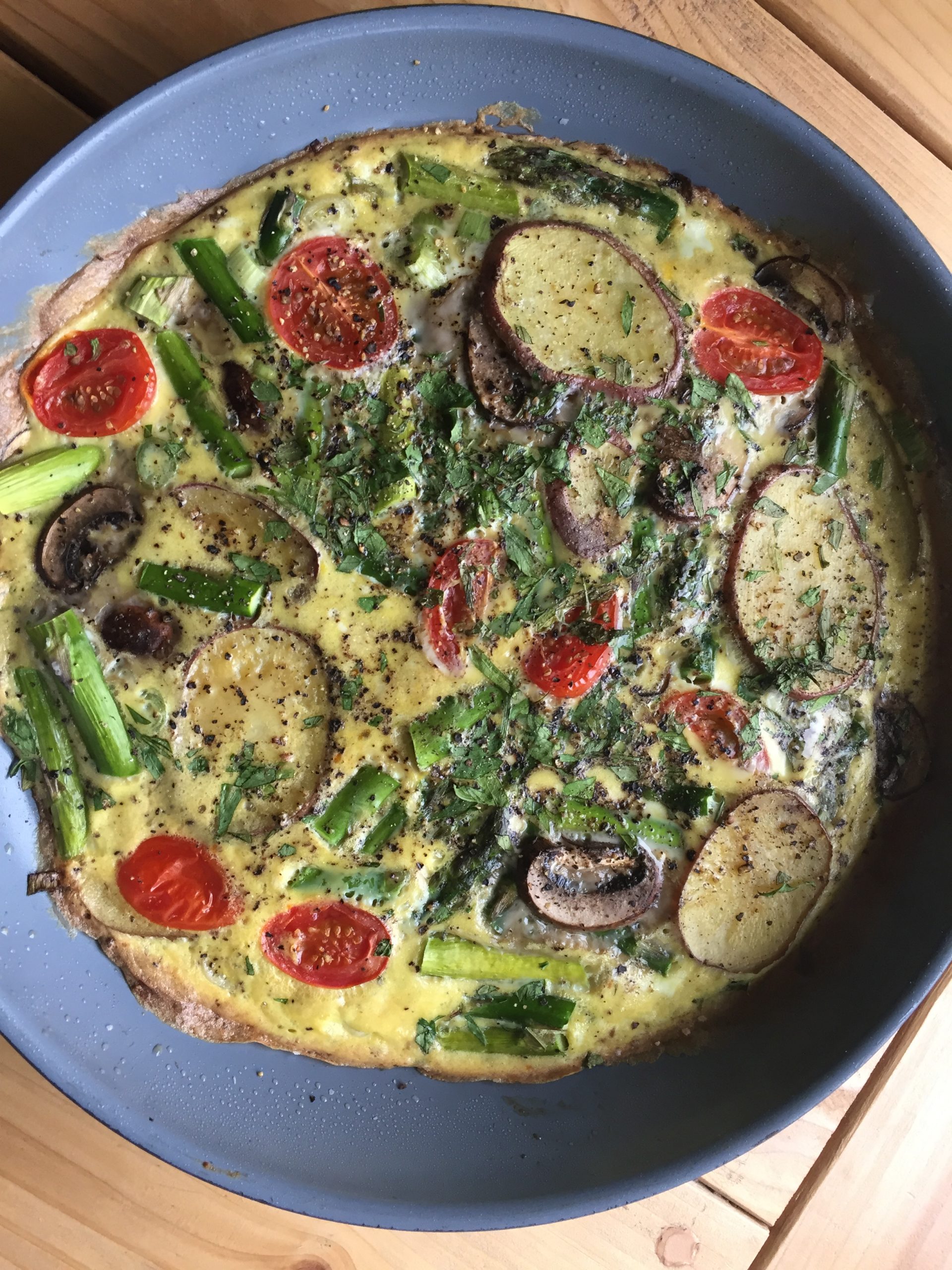 Asparagus Mushroom Frittata (Paleo, Whole30, Gluten Free) • Oh Snap ...