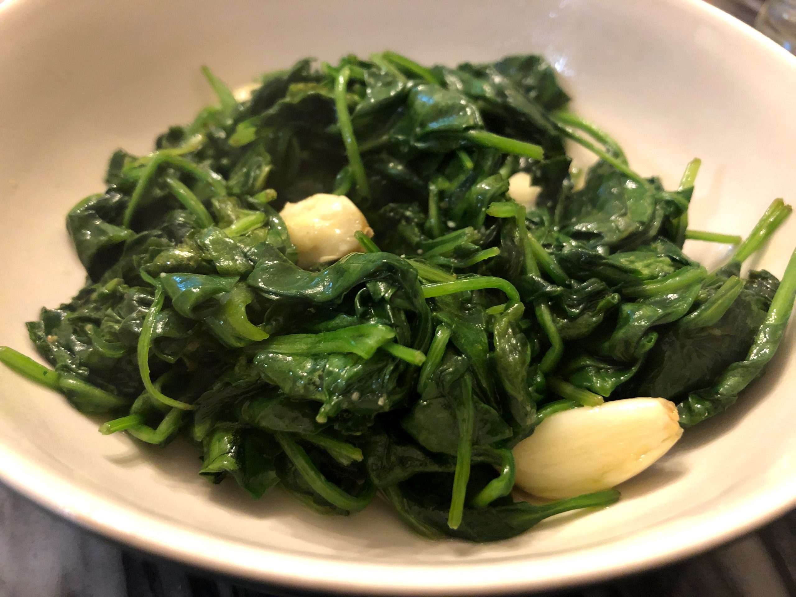 Spinach Stir Fry With Garlic Oh Snap Let S Eat