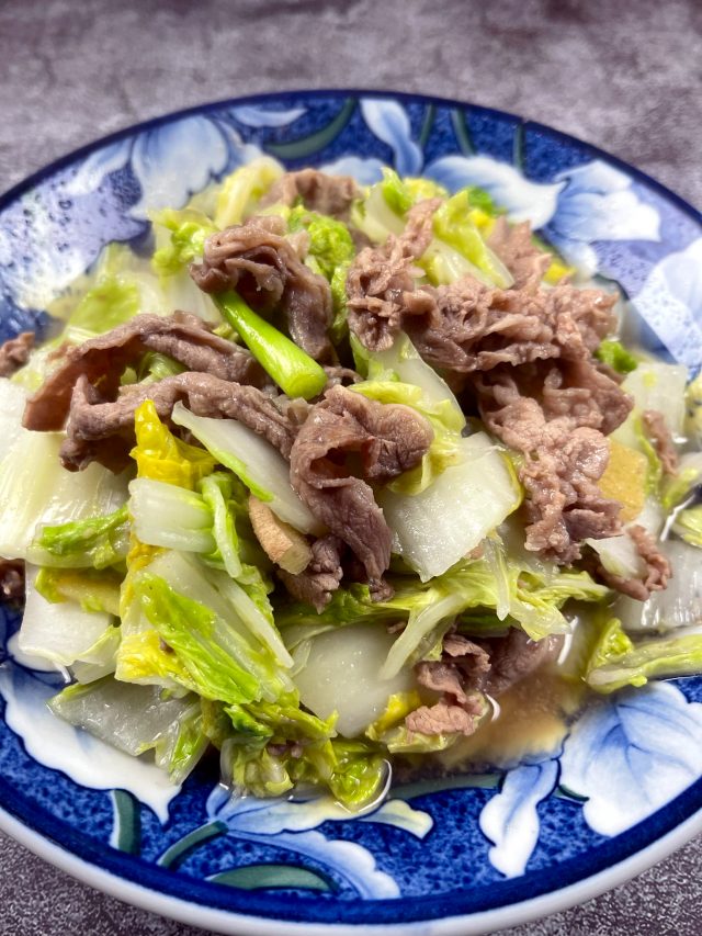 Sweet Bok Choy Stir Fry With Beef Oh Snap Let S Eat