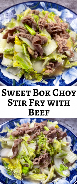 Sweet Bok Choy Stir Fry With Beef Oh Snap Let S Eat