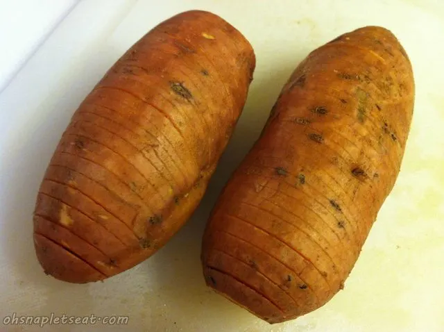 Sliced Up Sweet Potatoes