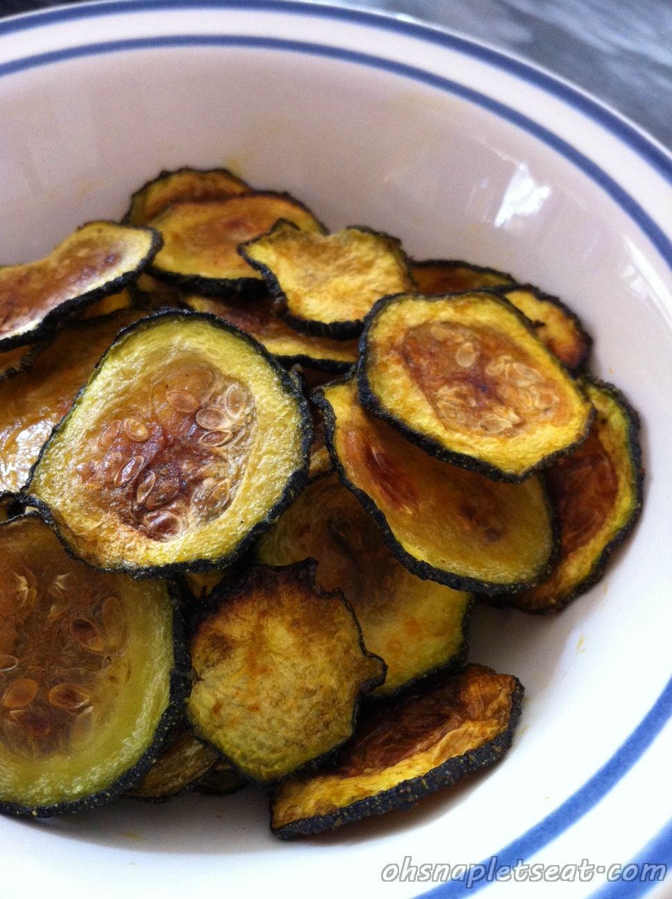 Oven Baked Zucchini Chips • Oh Snap! Let's Eat!