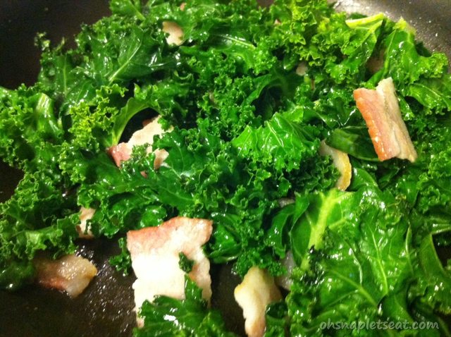 Bacon and Kale Stir Fry