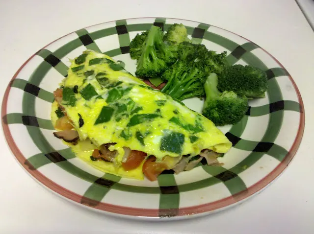 omelet spinach paleo