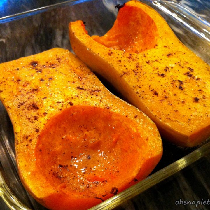 Oven Roasted Whole Butternut Squash • Oh Snap! Let's Eat!