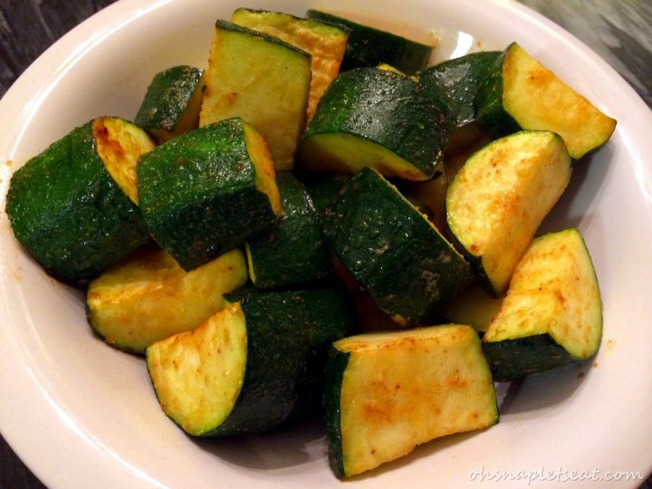 Simple Oven Roasted Zucchini Chunks