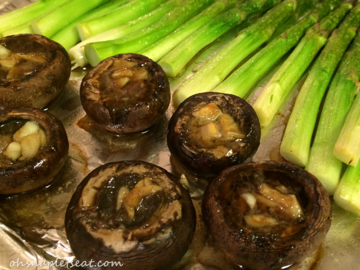 Oven Roasted Baby Portobello Mushrooms with Garlic