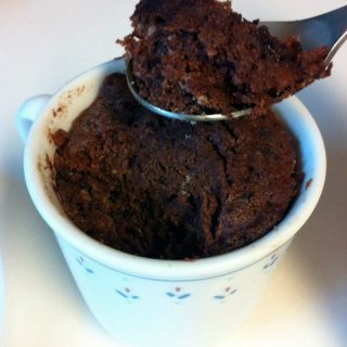 5 Minute Dessert: Paleo Chocolate Cake In A Cup • Oh Snap! Let's Eat!