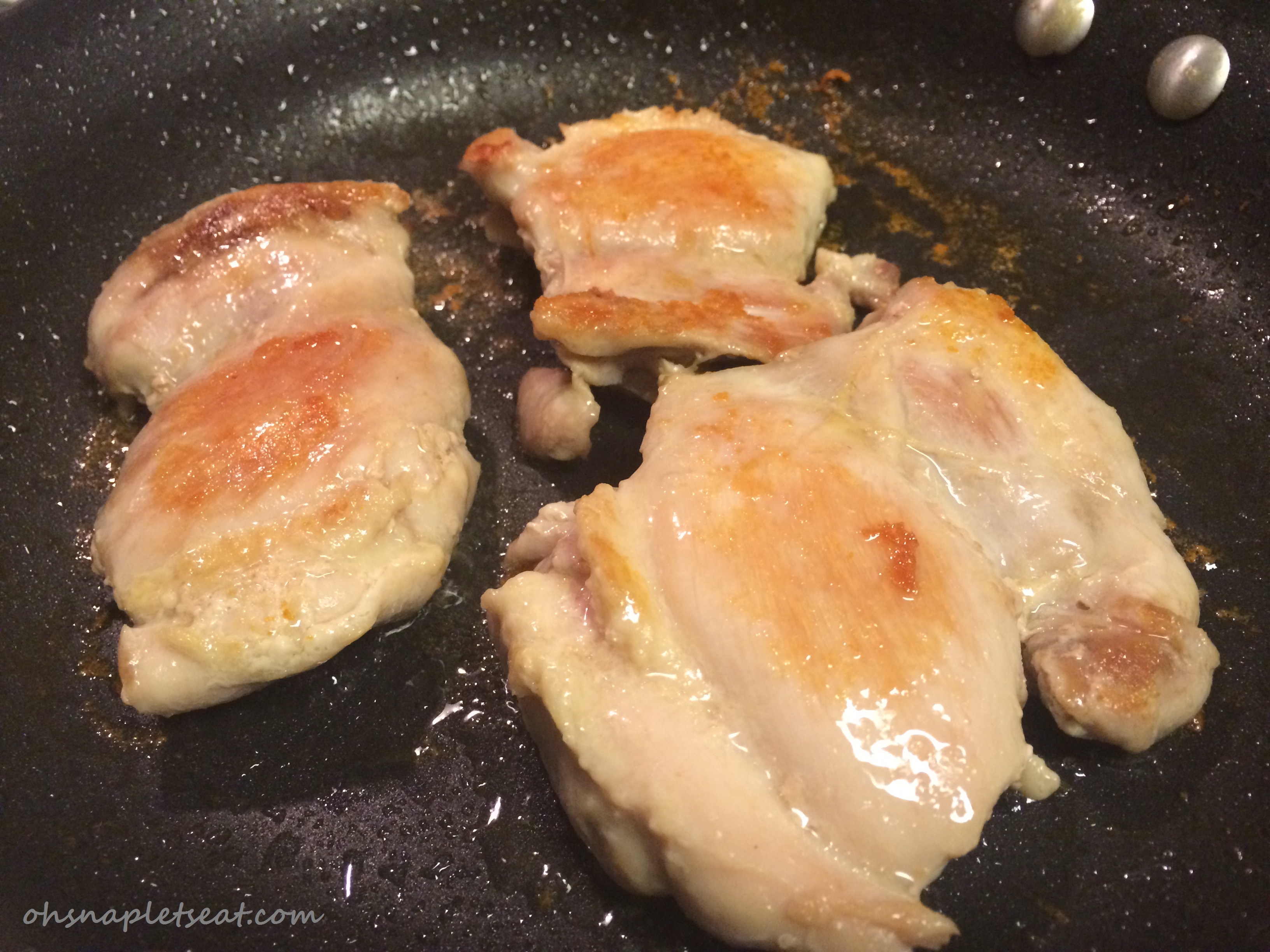 Super Easy Paleo Pan Fried Chicken Thighs • Oh Snap! Let's Eat!