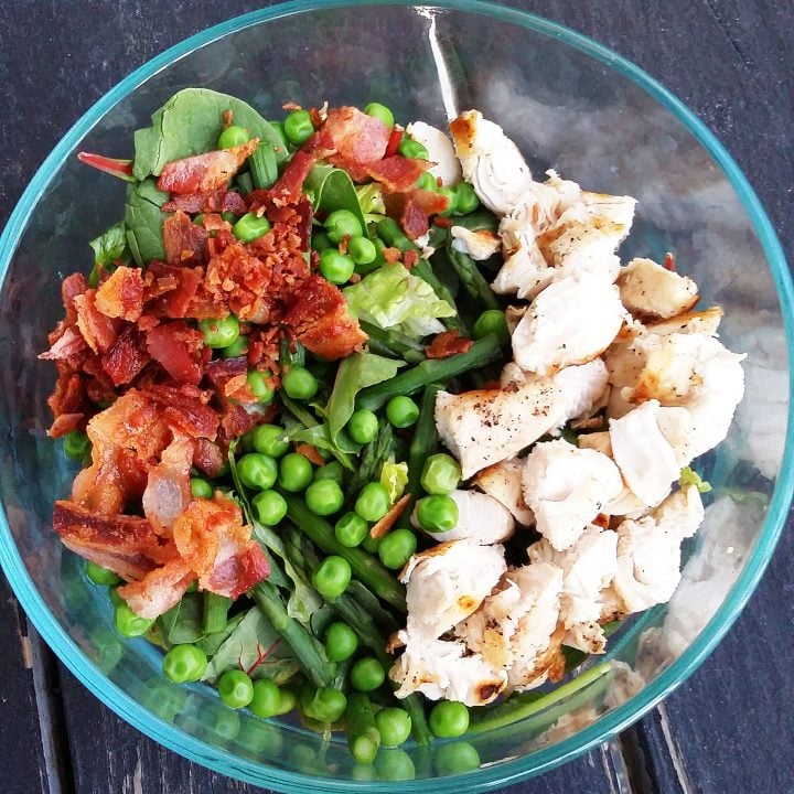 Chicken Carbonara Salad