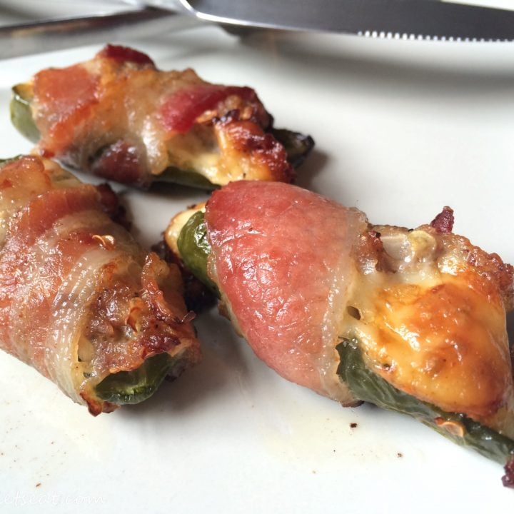 Bacon Wrapped Jalapeño Poppers