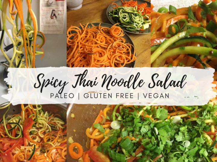 Spicy Thai Noodle Salad (Paleo, Plant-Based)