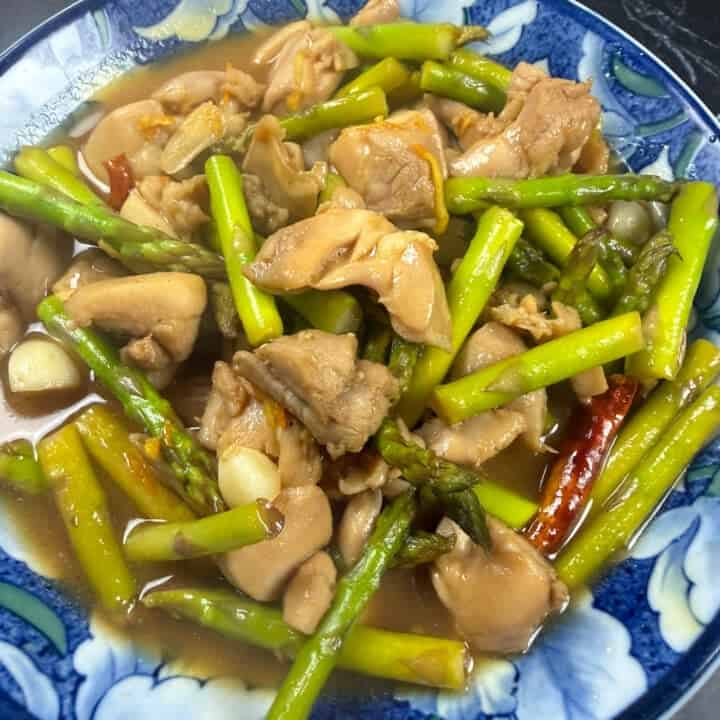Orange Chicken Stir Fry with Asparagus