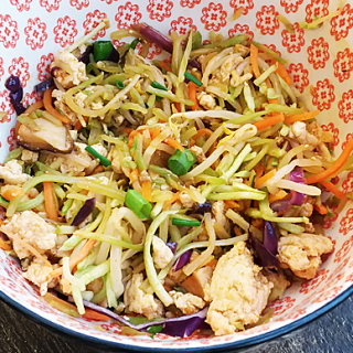 Deconstructed Paleo Chicken Egg Roll Bowl • Oh Snap! Let's Eat!