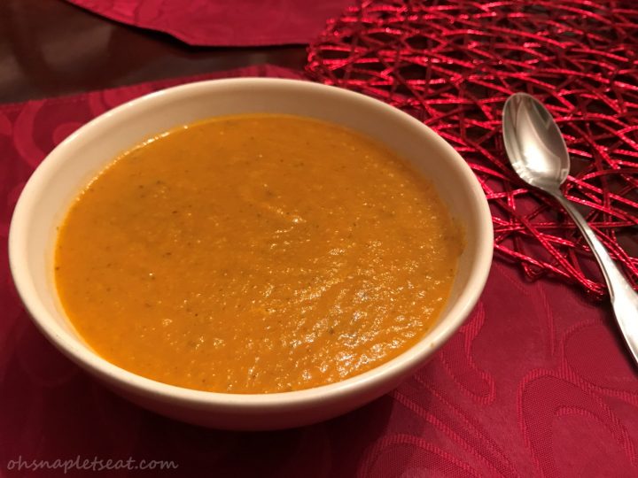 Slow Cooker Tomato Basil Soup (Paleo, Gluten Free)