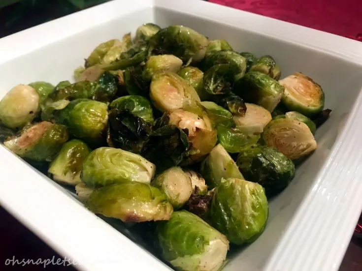 Simple Oven Roasted Brussels Sprouts