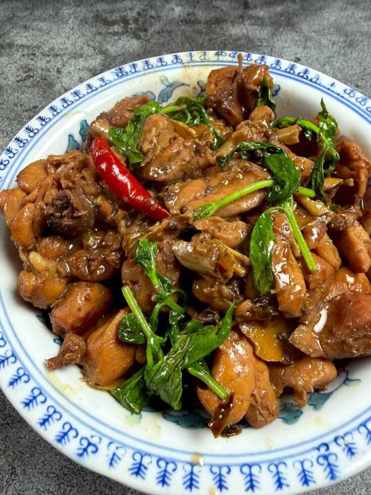 Easy Three Cup Chicken (三杯雞) - Taiwanese Sanbeiji • Oh Snap