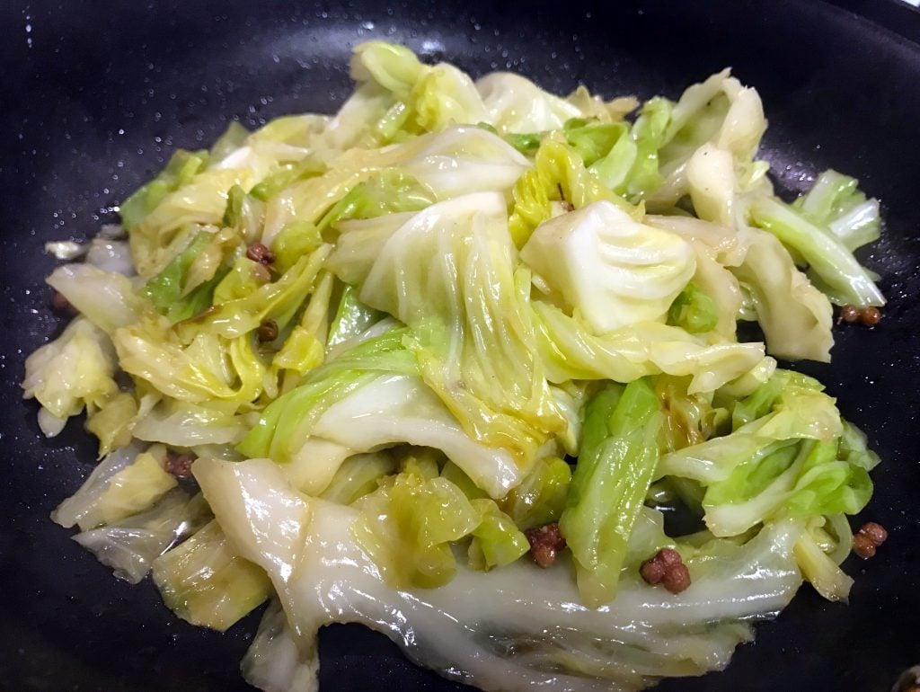 Stir Fry Cabbage with Sichuan Peppercorn