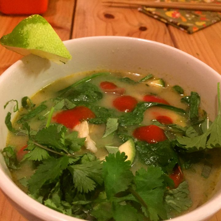 Paleo Green Curry Chicken Soup