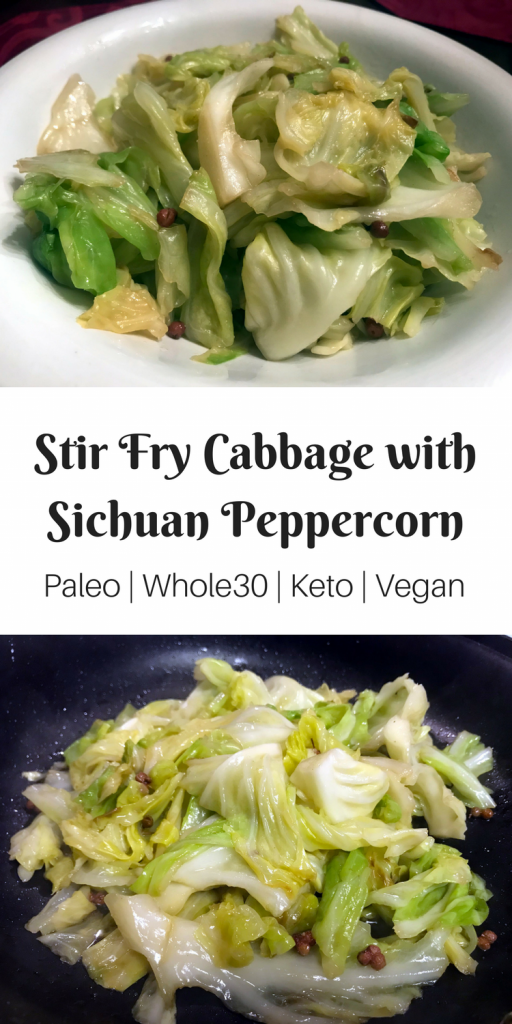 Stir Fry Cabbage with Sichuan Peppercorn