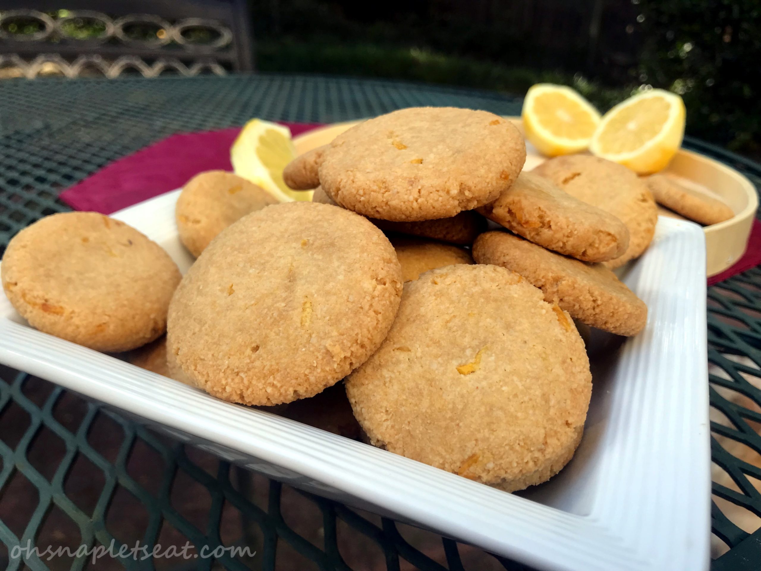 Easy Lemon Cookies (Paleo, PlantBased, Vegan) • Oh Snap! Let's Eat!