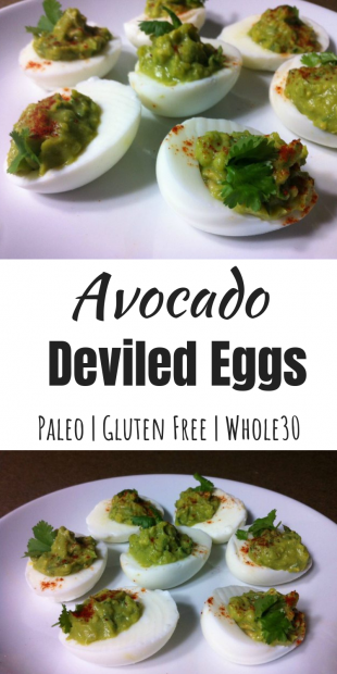 Avocado Deviled Eggs (Paleo, Gluten Free, Whole30) • Oh Snap! Let's Eat!