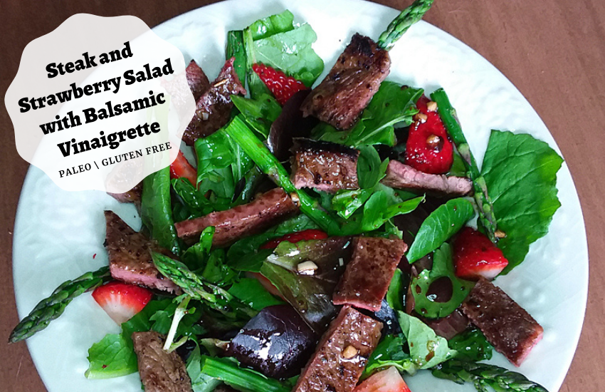 Steak and Strawberry Salad with Balsamic Vinaigrette