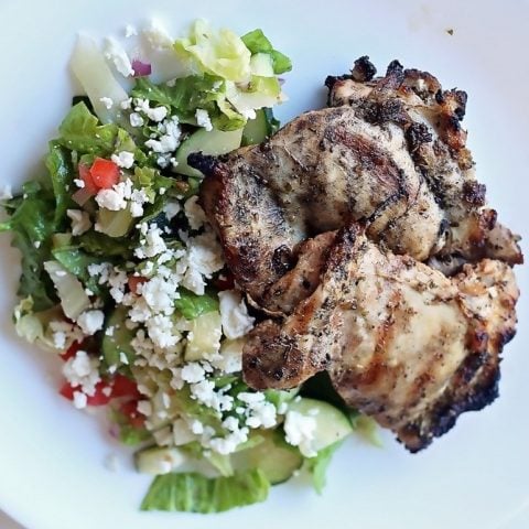 Keto Greek Grilled Chicken Salad