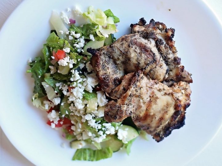 Keto Greek Grilled Chicken Salad