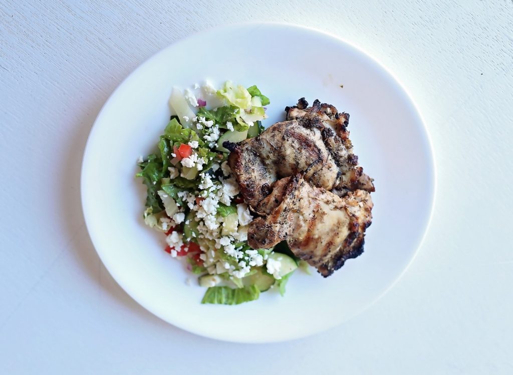 Keto Greek Grilled Chicken Salad