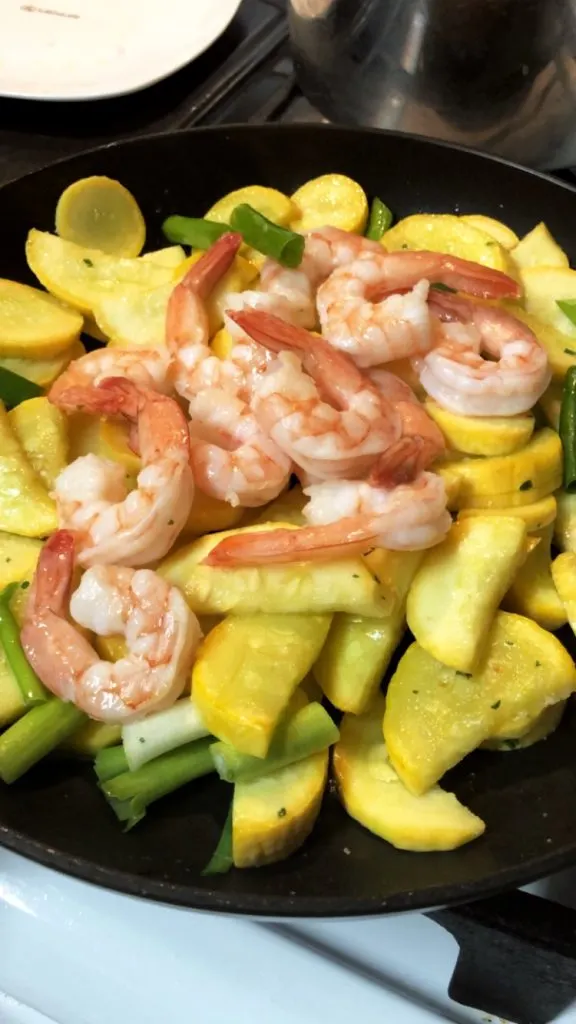 Shrimp and Summer Squash Stir Fry