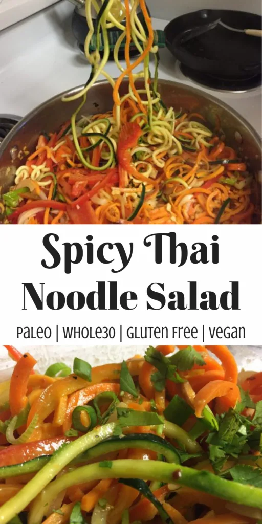Paleo Spicy Thai Noodle Salad