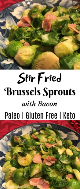 Stir Fried Brussels Sprouts with Bacon • Oh Snap! Let's Eat!