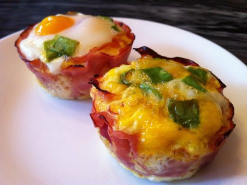 Baked Eggs in Ham Cups • Oh Snap! Let's Eat!