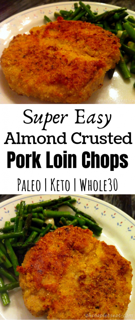 Paleo Almond Crusted Pork Loin Chops