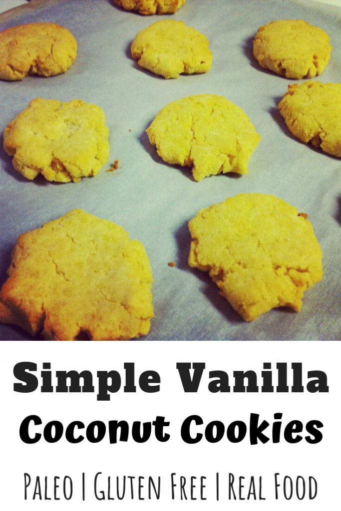 Paleo Vanilla Coconut Cookies