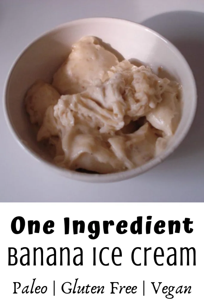 One Ingredient Banana Ice Cream