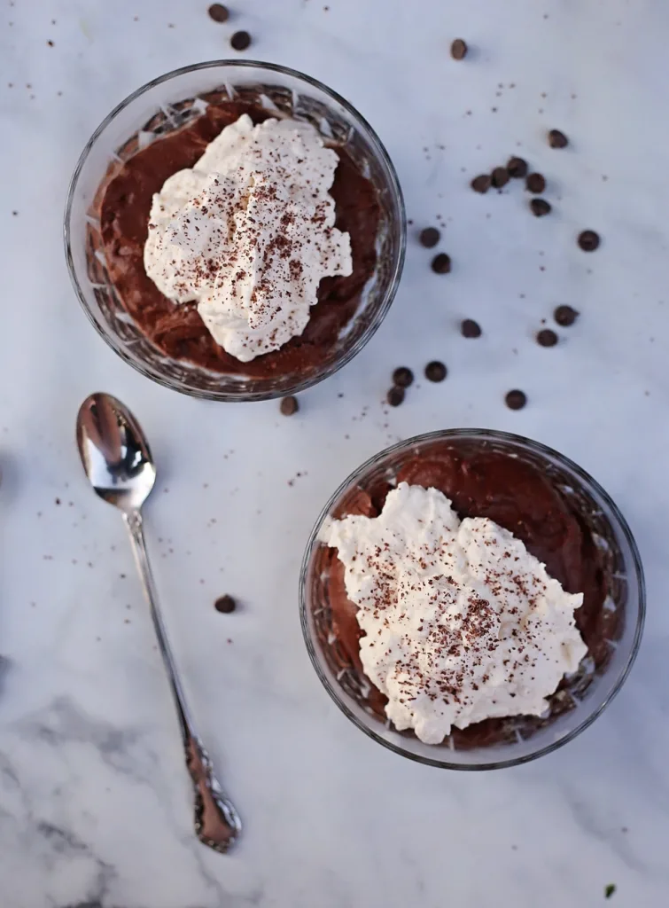 Keto Chocolate Mousse with Whipped Cream