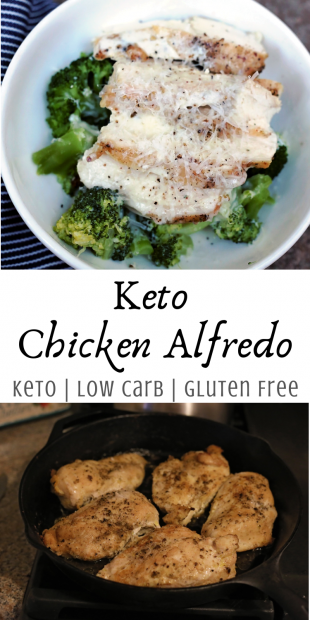 Keto Chicken Alfredo (Gluten Free, Low Carb) • Oh Snap! Let's Eat!