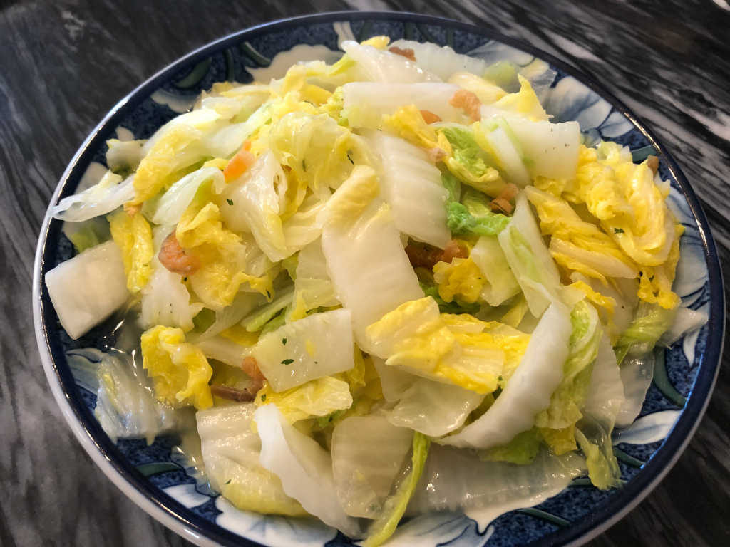 Stir Fry Napa Cabbage with Dried Shrimp