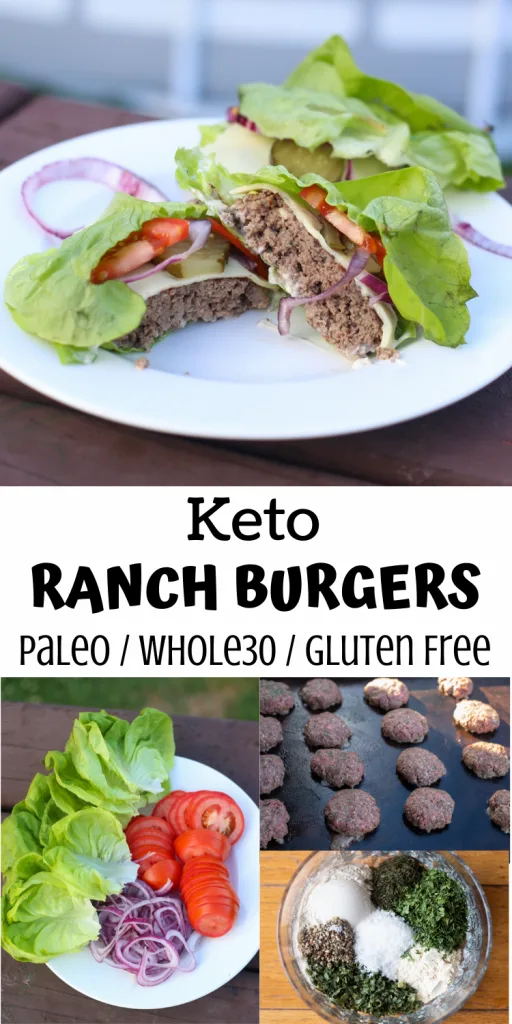 Keto Ranch Burgers (Paleo, Whole30)