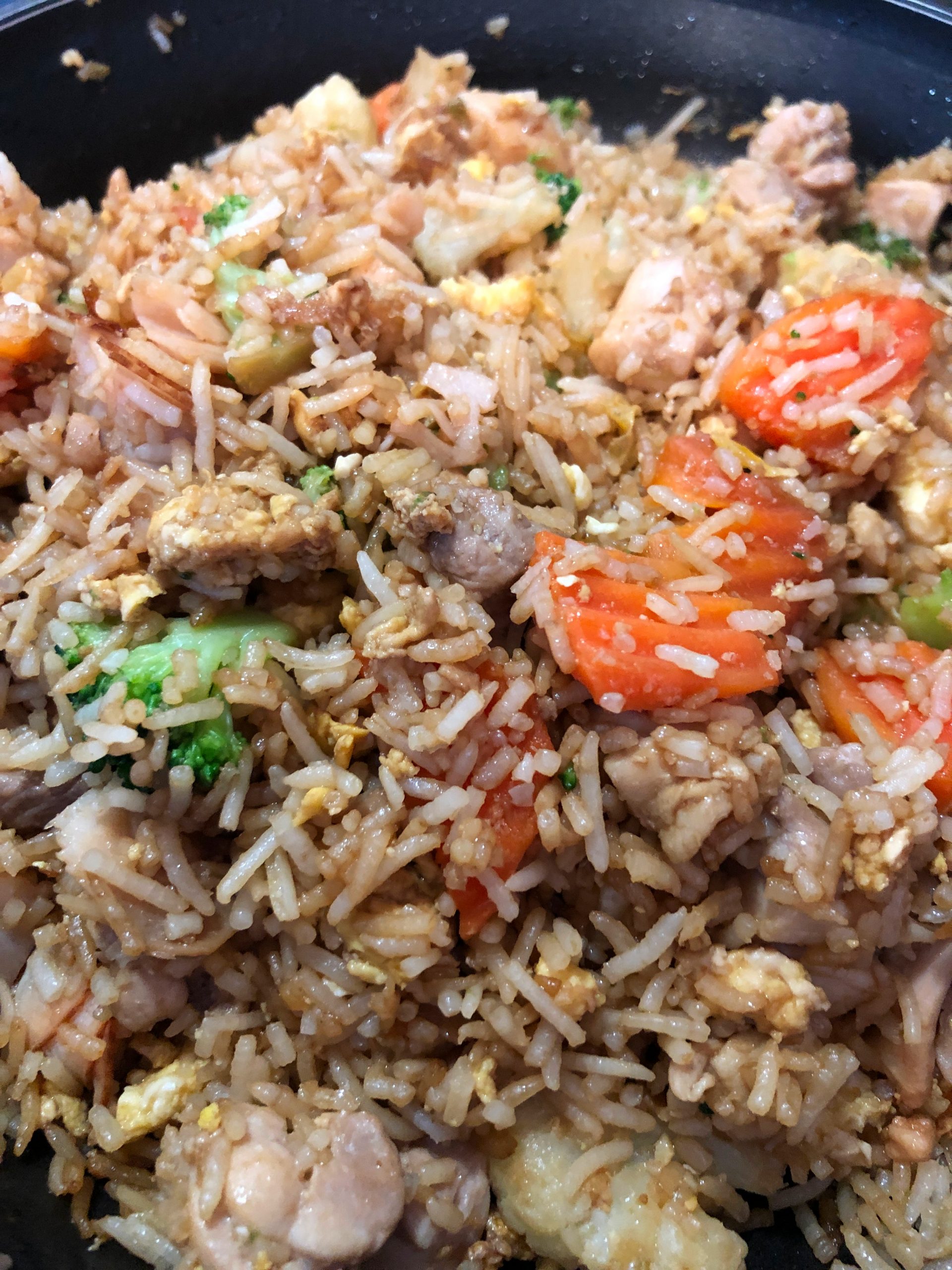 Easy Fried Rice (Chicken + Frozen Veggies) • Oh Snap! Let's Eat!