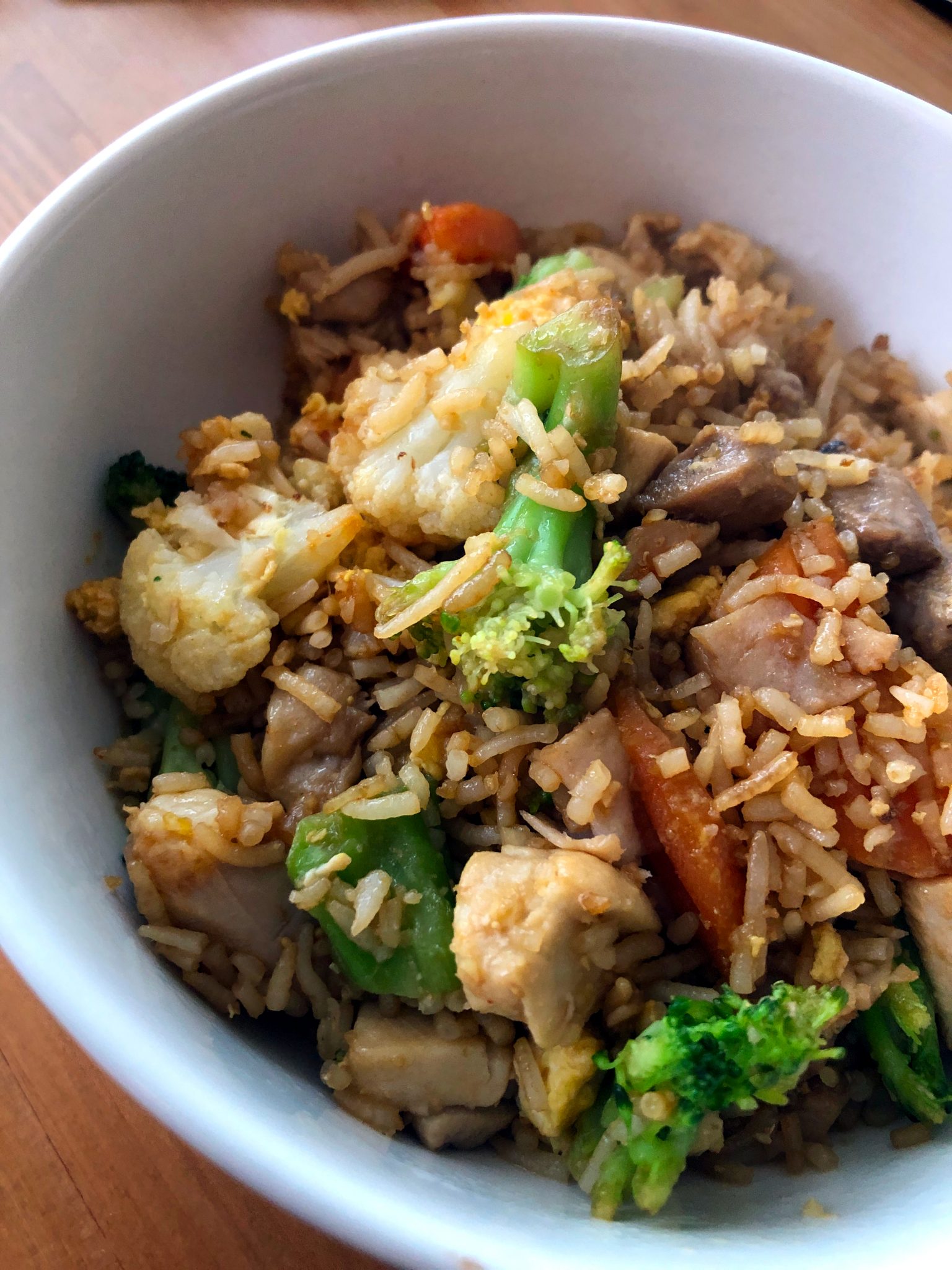 Easy Fried Rice (Chicken + Frozen Veggies) • Oh Snap! Let's Eat!