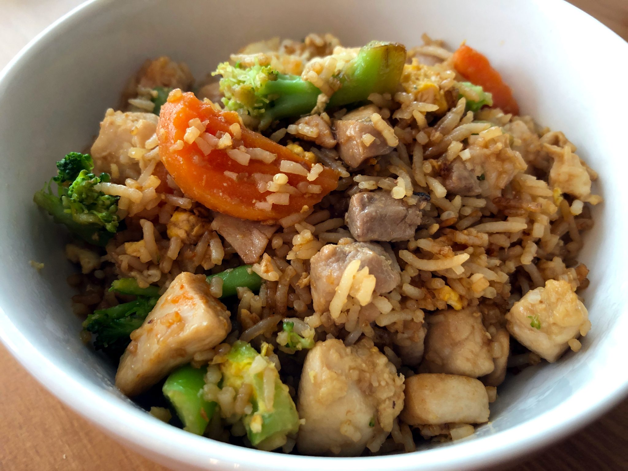 Easy Fried Rice (Chicken + Frozen Veggies) • Oh Snap! Let's Eat!