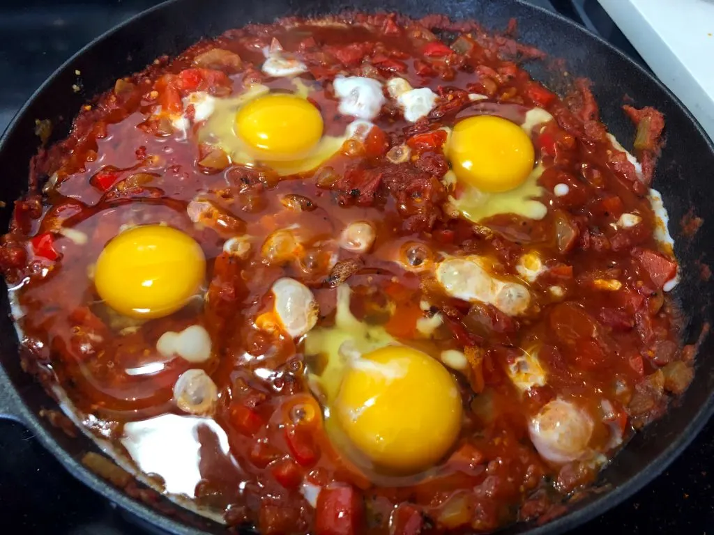 Easy Spicy Shakshuka for Two