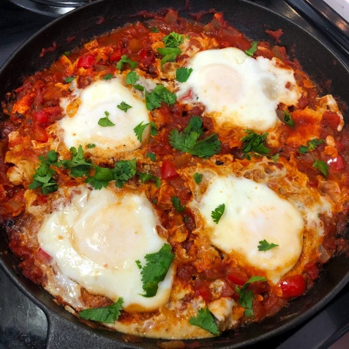 Easy Spicy Shakshuka for Two