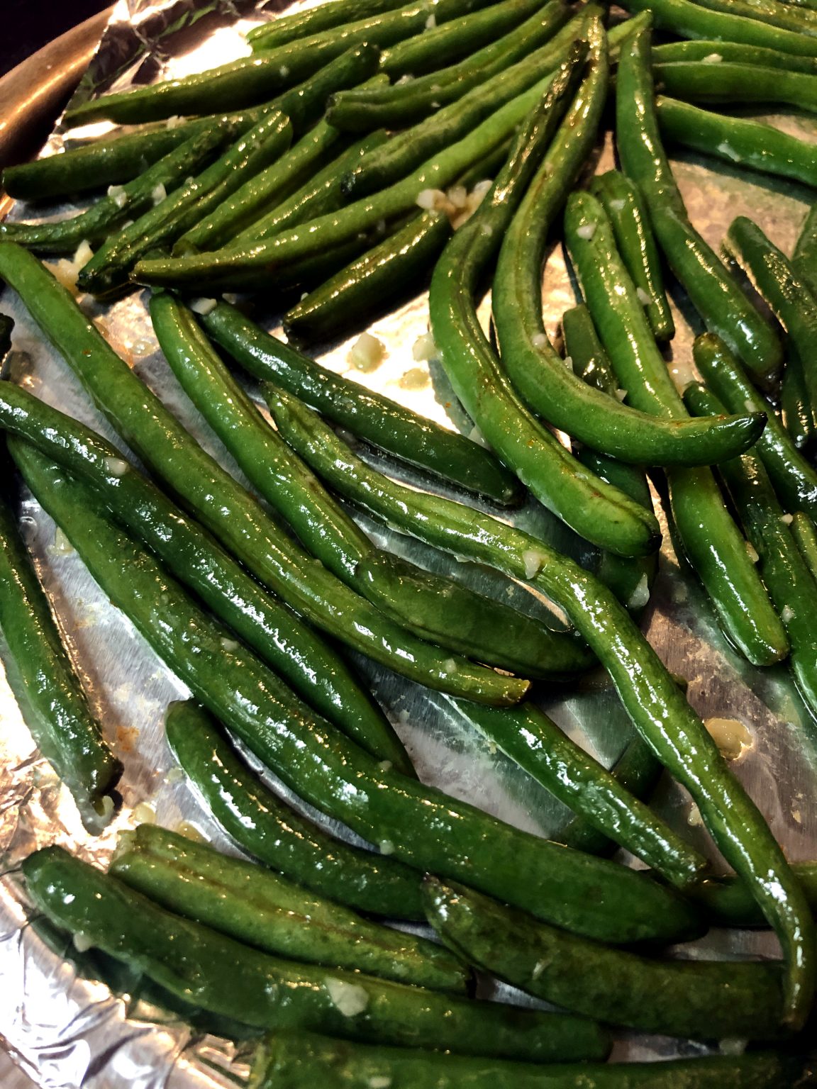 Oven Roasted Garlic Butter Green Beans • Oh Snap! Let's Eat!