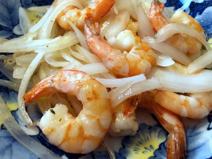 Chinese Shrimp and Onion Stir Fry