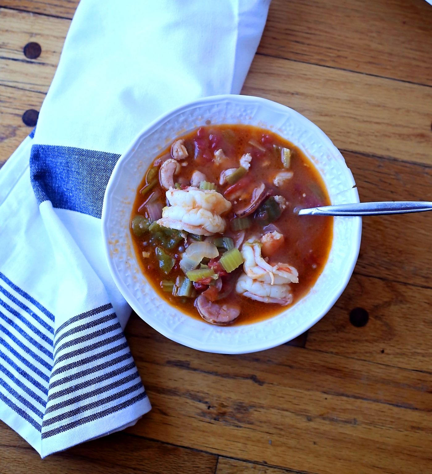 Keto Gumbo with Chicken, Andouille Sausage, Shrimp • Oh Snap! Let's Eat!